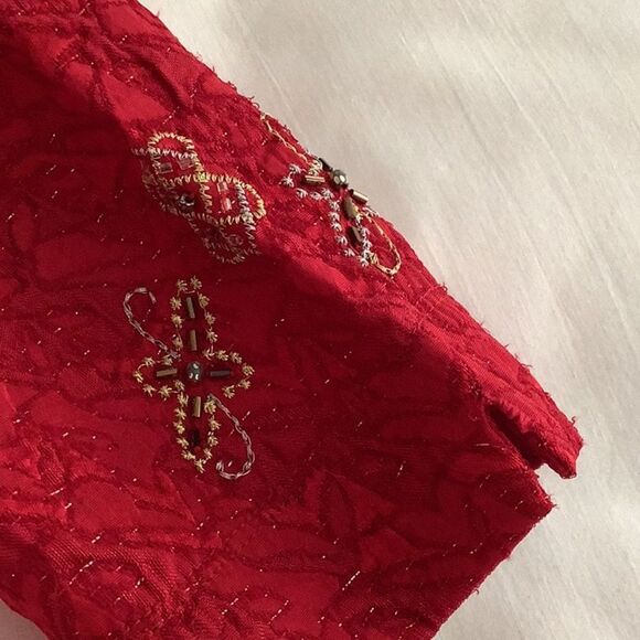 GRAFF Jacket Chinoiserie Silk-Look Jacket Metallic Thread Bead Cheo… - Picture 10 of 10